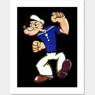 popeye design for happy 5 Posters and Art